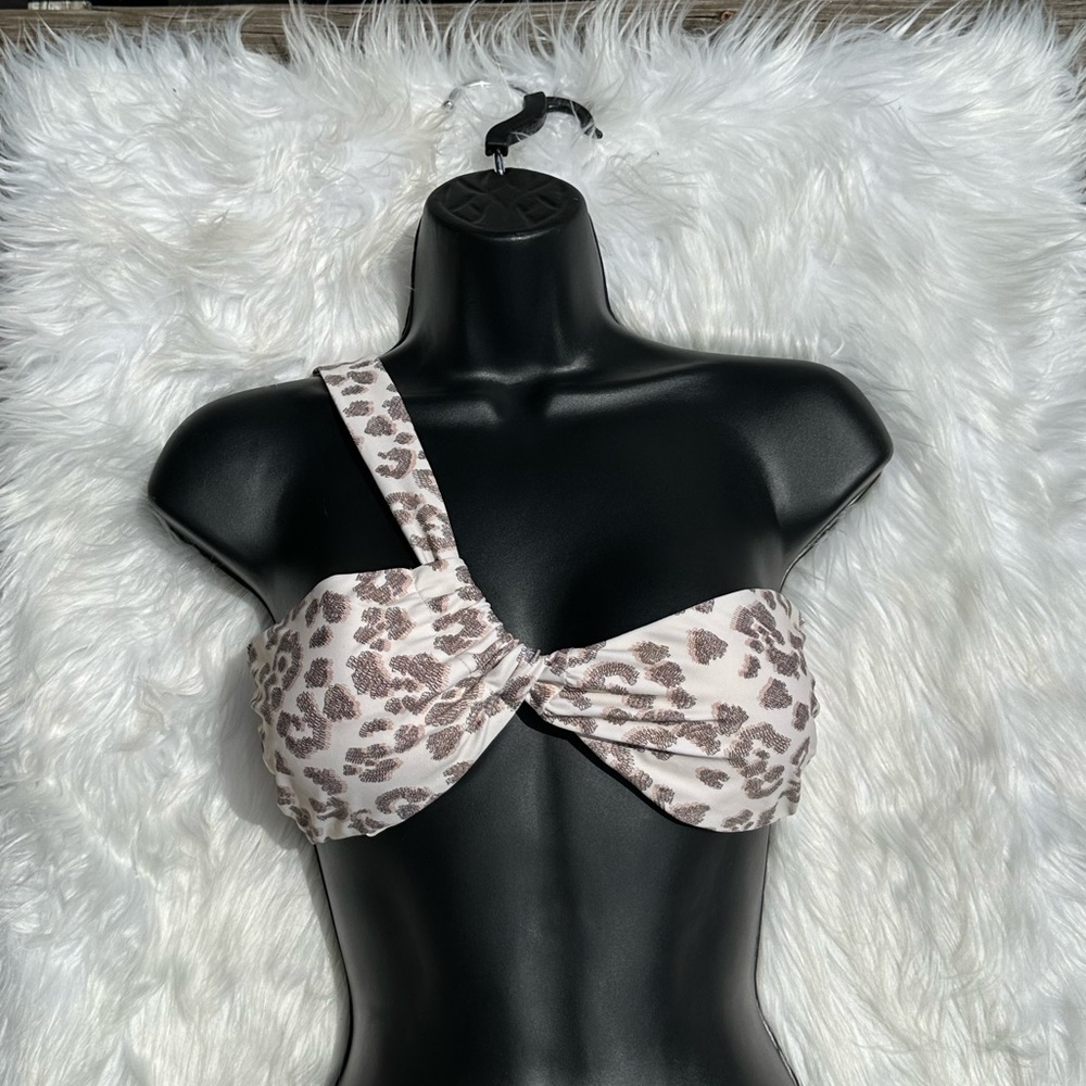 AERIE ASYMMETRICAL BANDEAU BIKINI TOP New Never Worn Sample Size Small